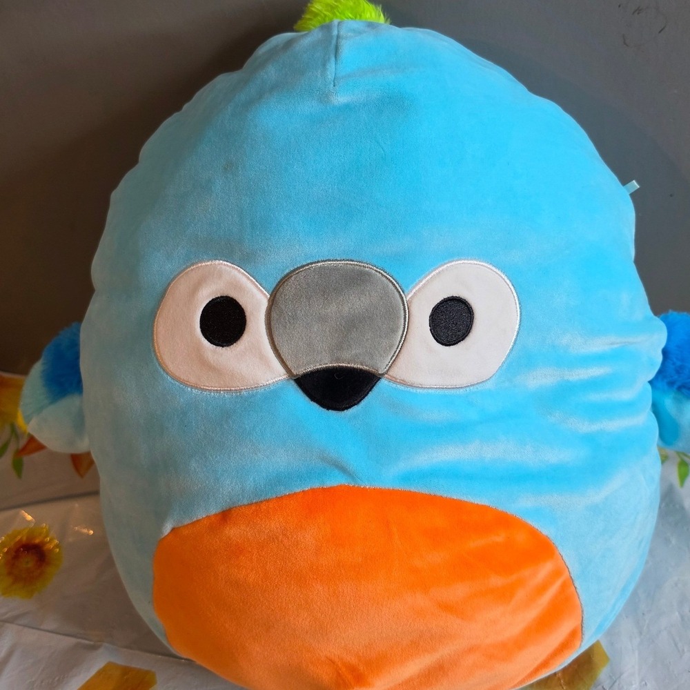 Squishmallows Kellytoy Paco the Blue Parrot 18 Inch Large Plush Stuffed Animal